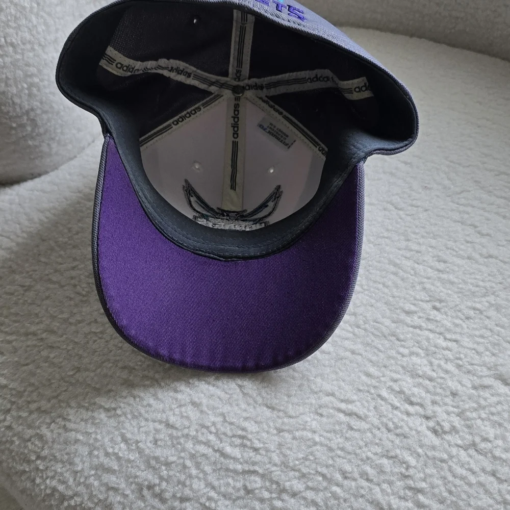 Charlotte Hornets NBA Fitted Gray and White Cap. Lg./ Xl. Fitmax 70